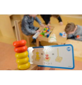 Zestaw Do Sznurowania Kolorowe Koraliki Drewniane Masterkidz (Zestaw 3)