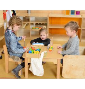 Zestaw Do Sznurowania Kolorowe Koraliki Drewniane Masterkidz (Zestaw 3)