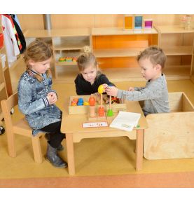Duża Sznurowanka Kolorowa Drewniana Masterkidz
