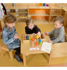Duża Sznurowanka Kolorowa Drewniana Masterkidz