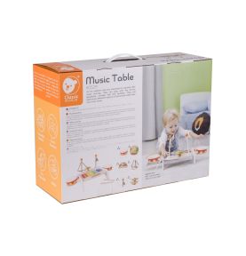 CLASSIC WORLD Zestaw Instrumenty Muzyczne dla Dzieci Ksylofon Tarka Cymbałki Bębenki Talerz Pałeczki Trójkąt Dzwonek 9 el.