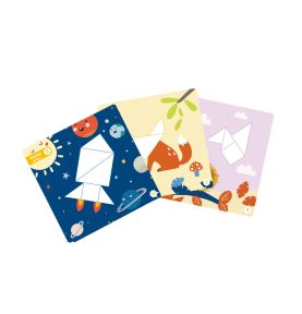 TOOKY TOY Puzzle Tangram Układanka dla Dzieci Nauka Kształtów Figury Kształty 18el.