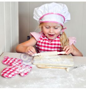 WOOPIE Zestaw Małego Kucharza Strój Kucharski Akcesoria Kuchenne 7 el.