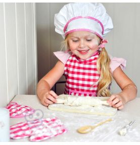 WOOPIE Zestaw Małego Kucharza Strój Kucharski Akcesoria Kuchenne 7 el.