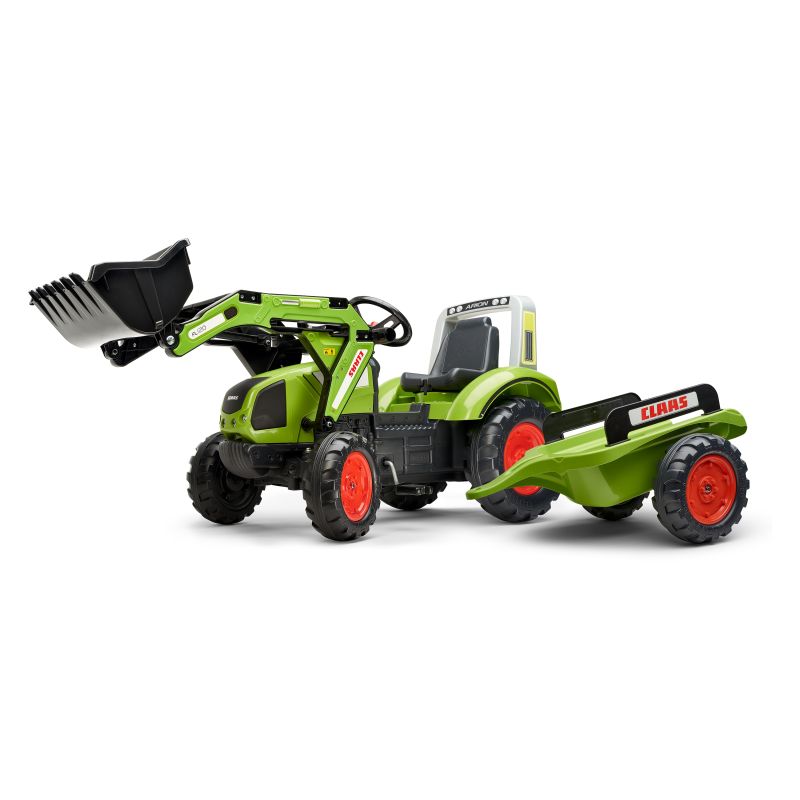 Claas Arion 430 Traktor na pedały z łyżką i przyczepką 1040AM Zielony FALK