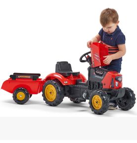 FALK Traktorek Red Supercharger Czerwony Otwierana Maska Od 2 Lat