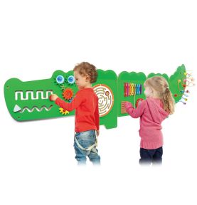 Viga Tablica Sensoryczna Manipulacyjna Edukacyjna Krokodyl