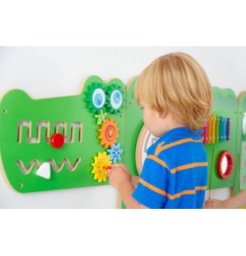 Viga Tablica Sensoryczna Manipulacyjna Edukacyjna Krokodyl