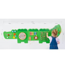 Viga Tablica Sensoryczna Manipulacyjna Edukacyjna Krokodyl