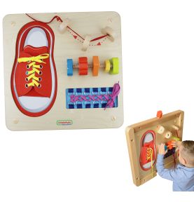 MASTERKIDZ Tablica Edukacyjna - Zręczność Manualna Sznurowanie