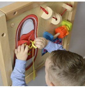 MASTERKIDZ Tablica Edukacyjna - Zręczność Manualna Sznurowanie