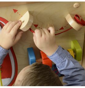 MASTERKIDZ Tablica Edukacyjna - Zręczność Manualna Sznurowanie