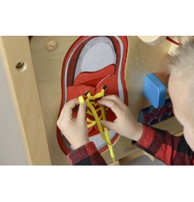 MASTERKIDZ Tablica Edukacyjna - Zręczność Manualna Sznurowanie