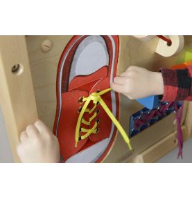 MASTERKIDZ Tablica Edukacyjna - Zręczność Manualna Sznurowanie
