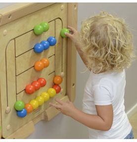 MASTERKIDZ Tablica Ścienna Edukacyjna Labirynt Koraliki