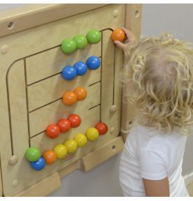 MASTERKIDZ Tablica Ścienna Edukacyjna Labirynt Koraliki