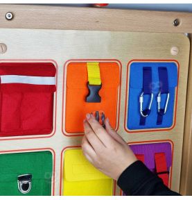 Kieszonki Do Zamykania i Otwierania Zamki Tablica Ścienna Masterkidz