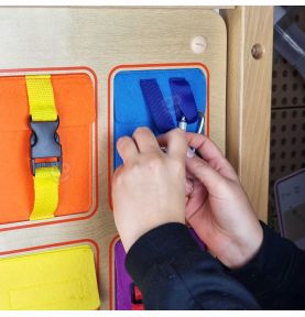 Kieszonki Do Zamykania i Otwierania Zamki Tablica Ścienna Masterkidz