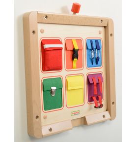Kieszonki Do Zamykania i Otwierania Zamki Tablica Ścienna Masterkidz