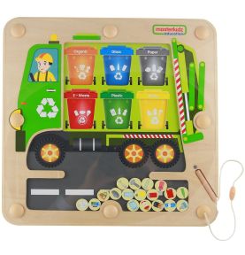 MASTERKIDZ Tablica Magnetyczna Segregowanie Odpadów Ciężarówka do Recyklingu
