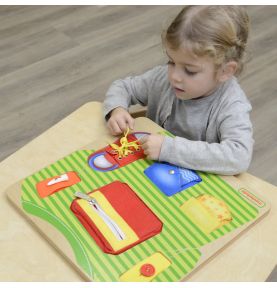 MASTERKIDZ Tablica Edukacyjna Trening Umiejętności Ubrania