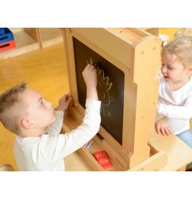 Dwustronna Tablica Do Pisania Kredowa Suchościeralna Masterkidz