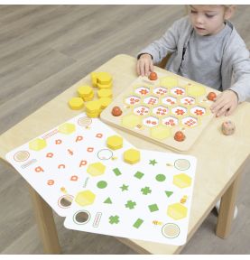 MASTERKIDZ Tablica Edukacyjna Gra Nauka Pamięci Ul i Pszczoły