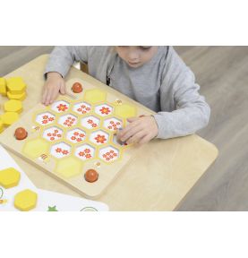MASTERKIDZ Tablica Edukacyjna Gra Nauka Pamięci Ul i Pszczoły