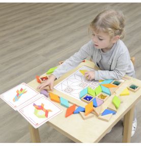 MASTERKIDZ Układanka Mozaika Nauka Kolorów i Kształtów Tangram