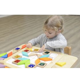 MASTERKIDZ Układanka Mozaika Nauka Kolorów i Kształtów Tangram