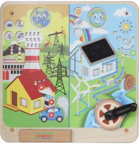 MASTERKIDZ Tablica Edukacyjna Energia Odnawialna i Nieodnawialna