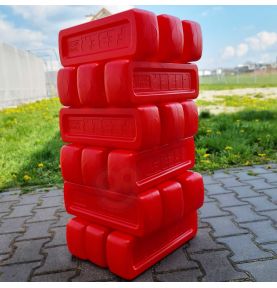 FEBER Mega Duże Klocki Jenga Wieża 18 klocków + kostka
