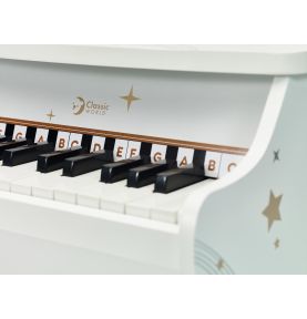CLASSIC WORLD Drewniane Pianino dla Dzieci + Książeczka do Nauki