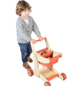Drewniany Wózek Sklepowy Na Zakupy Masterkidz