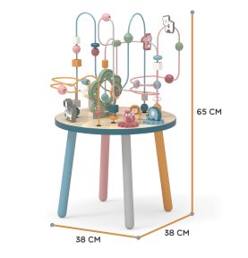 Drewniany Stolik Edukacyjny Manipulacyjny Przeplatanka Viga Toys