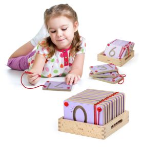 Tabliczki Magnetyczne Nauka Pisania Cyferki Viga Toys