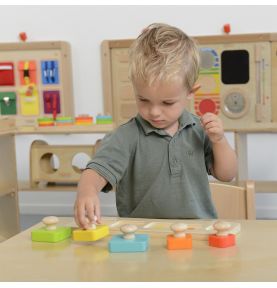 MASTERKIDZ Układanka Nauka Rozmiarów i Kolorów