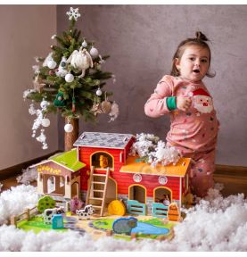 WOOPIE GREEN Mega Farma Figurki Zwierząt Stajnia Obora Kurnik 18 el.