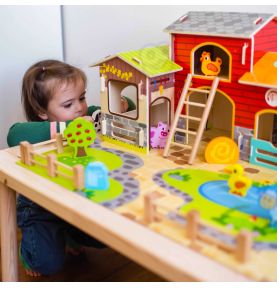 WOOPIE GREEN Mega Farma Figurki Zwierząt Stajnia Obora Kurnik 18 el.