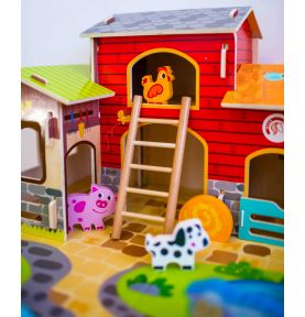 WOOPIE GREEN Mega Farma Figurki Zwierząt Stajnia Obora Kurnik 18 el.