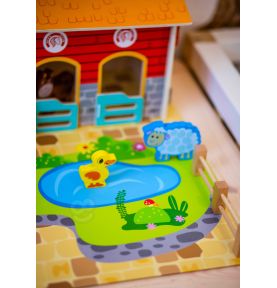 WOOPIE GREEN Mega Farma Figurki Zwierząt Stajnia Obora Kurnik 18 el.