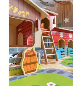 WOOPIE GREEN Mega Farma Figurki Zwierząt Stajnia Obora Kurnik 18 el.