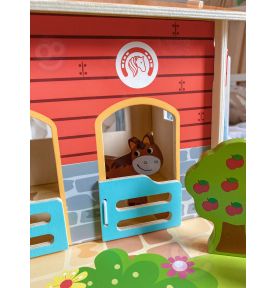 WOOPIE GREEN Mega Farma Figurki Zwierząt Stajnia Obora Kurnik 18 el.