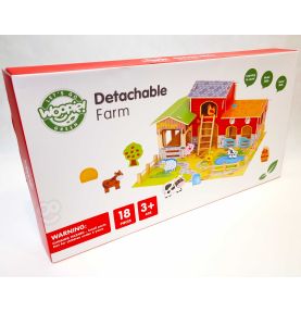 WOOPIE GREEN Mega Farma Figurki Zwierząt Stajnia Obora Kurnik 18 el.