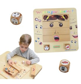 MASTERKIDZ Nauka Emocji Gra Drewniana