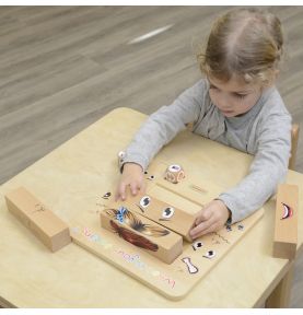 MASTERKIDZ Nauka Emocji Gra Drewniana
