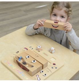 MASTERKIDZ Nauka Emocji Gra Drewniana