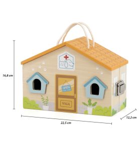 VIGA Drewniana Klinika dla zwierząt Szpital Weterynarz