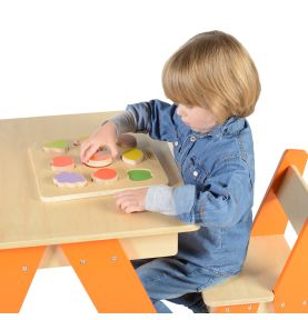 Drewniany Sorter Kształtów Masterkidz Kolorowe Owoce