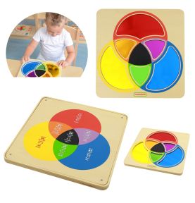 MASTERKIDZ Tablica Edukacyjna Lustro Nauka Mieszania Kolorów